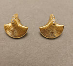 Load image into Gallery viewer, Luxurious Fan earrings 18K Gold Plated