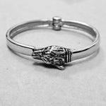 Load image into Gallery viewer, Wolf Head Bangle for Men- Stainless Steel