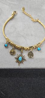 Load image into Gallery viewer, Charm bracelet 18K Gold Plated