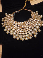 Load image into Gallery viewer, White Kundan with Green Detail