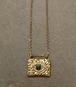 Load image into Gallery viewer, Evil Eye Square- 18K Gold Plated