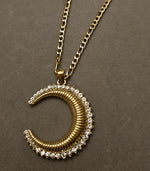 Load image into Gallery viewer, Crescent Moon Necklace- 18K Gold Plated