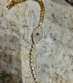 Load image into Gallery viewer, Luxurious Evil Eye Bracelet- 18K Gold Plated