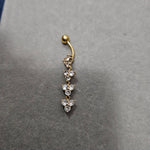 Load image into Gallery viewer, Dangling Golden Belly Bar

