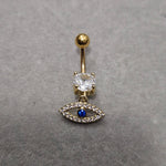Load image into Gallery viewer, Belly Bar Evil Eye
