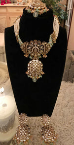 Load image into Gallery viewer, Choker Pink and Green