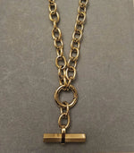 Load image into Gallery viewer, T-Bar Necklace- 18K Gold Plated
