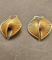 Matt Wow Earrings- Gold Plated